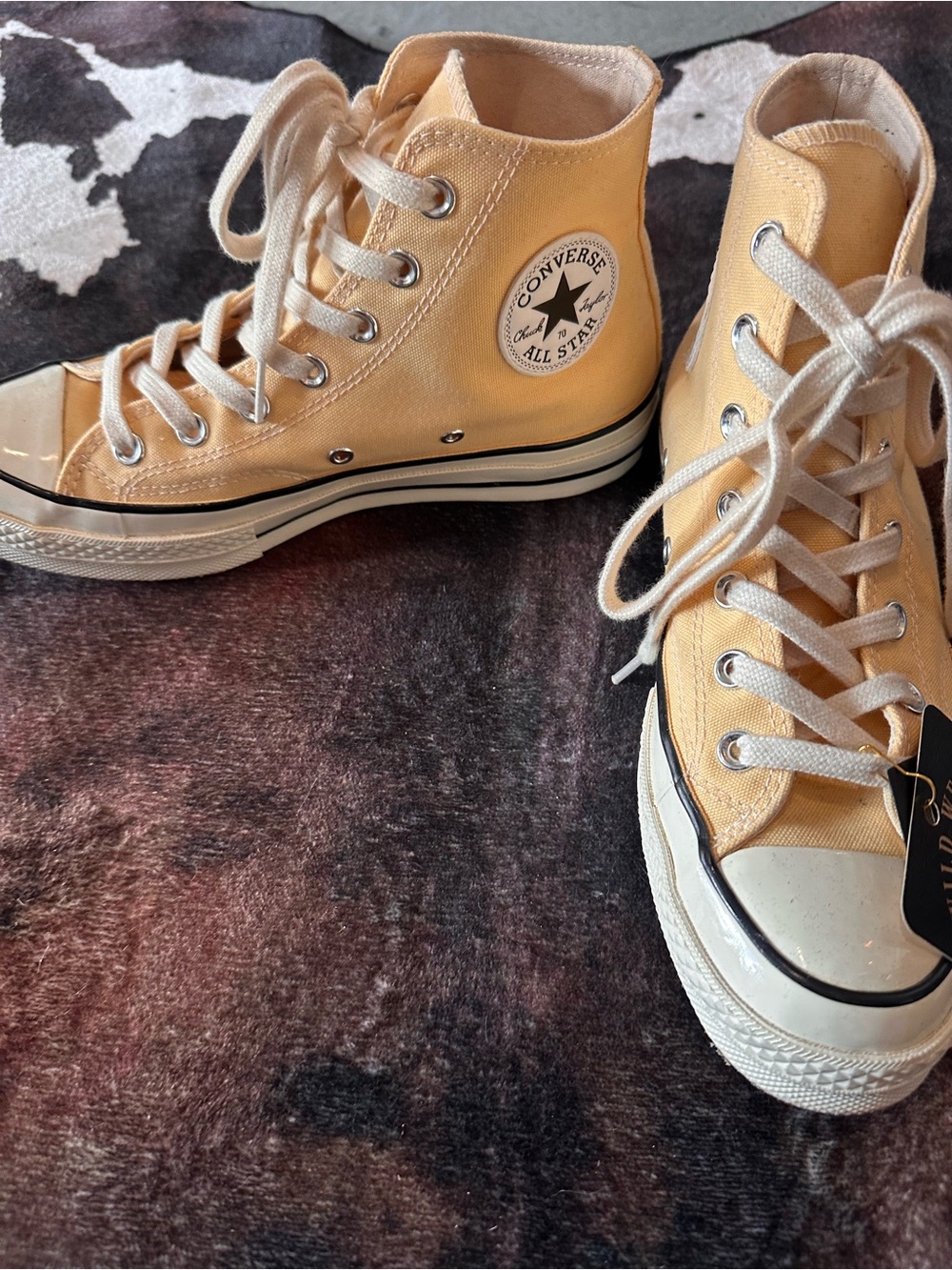 Converse Chuck Taylor Beige/Tan High Top Sneaker - Picture 3 of 4